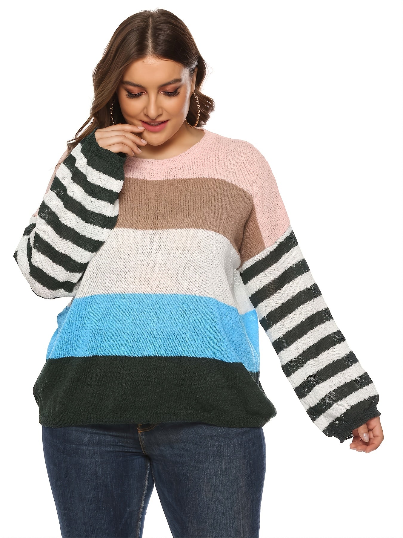  Colorblock Sweater