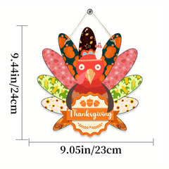 Thanksgiving Party Decoration Hemp Rope Doorplate