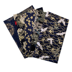 5pcs Japanese Cotton Fabric Bundle For Patchwork Sewing Dolls Bags