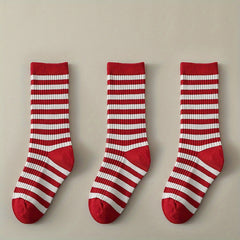 3 Pairs Kids Cartoon Christmas Socks Lucky Warm Cozy Winter Children s Socks