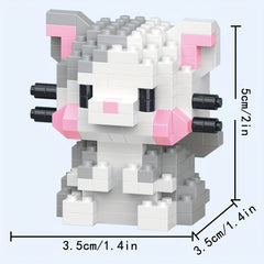 Mini Animal Building Blocks Tiger Koala Reindeer Penguin Fox Rabbi