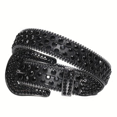 Bling Rhinestone Belt Western Cowboy Cowgirl Crystal Leather Jeans Dress