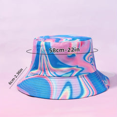 Gradient Tie Dye Sunshade Bucket Hat for Men Women