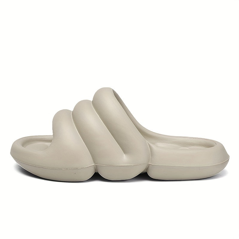Men's Soft Sole Cloud Slides Non Slip Platform Slides