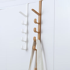 Over The Door Hook Hanger 5 Hook Plastic Organizer Rack