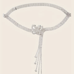 Y2K Rhinestone Tassel Belt for Women