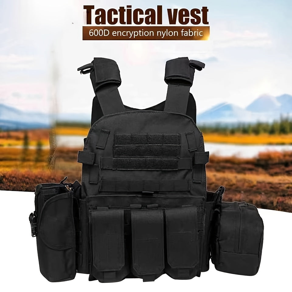 Tactical Camo Plate Carrier Vest for Camping