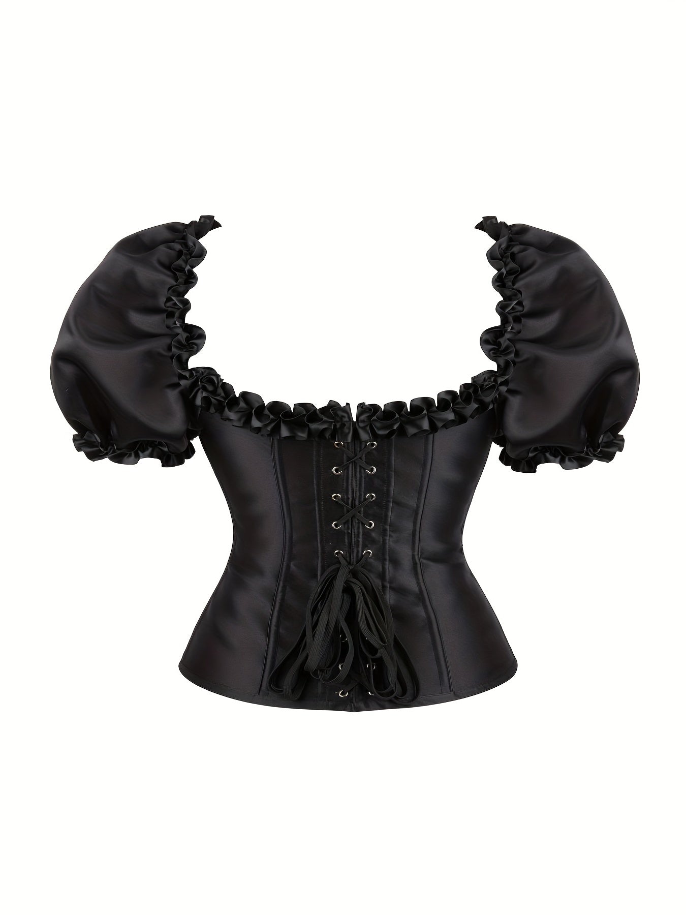 Ruffle Corset Bustier Tummy Control Body Shaper
