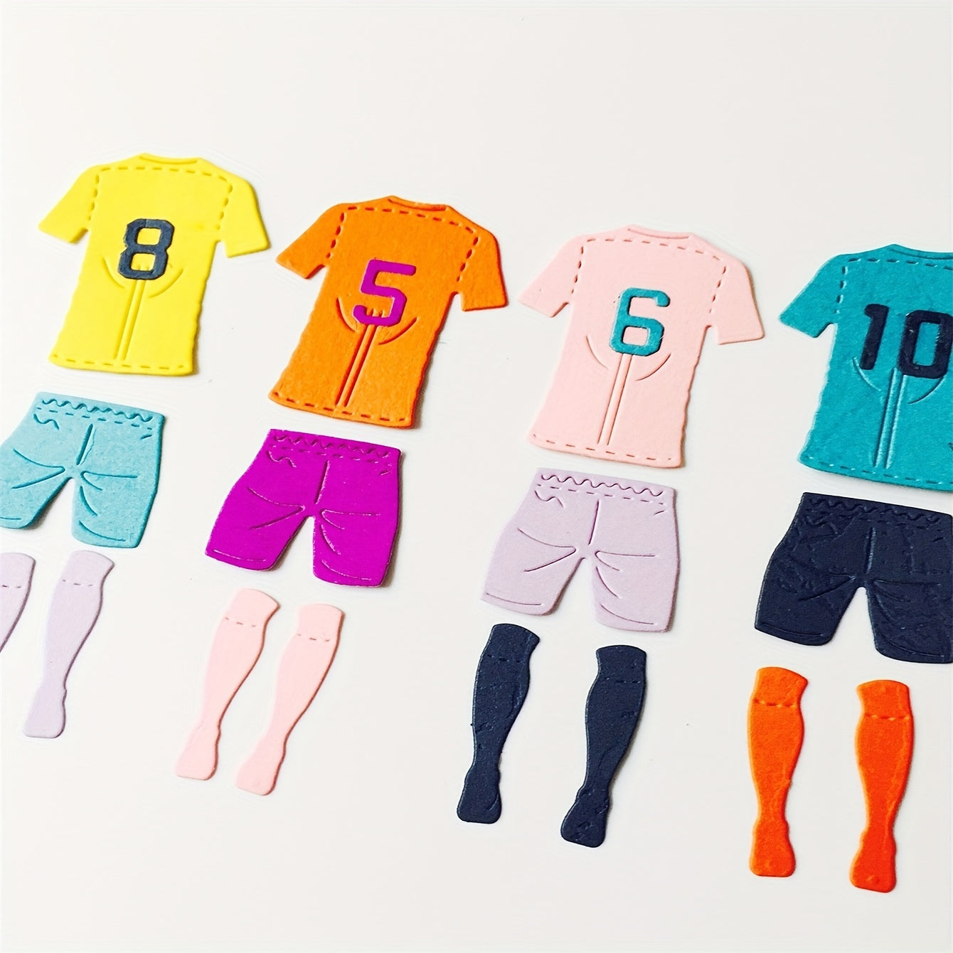 Football Wear Number Cutting Die Stencil DIY Craft