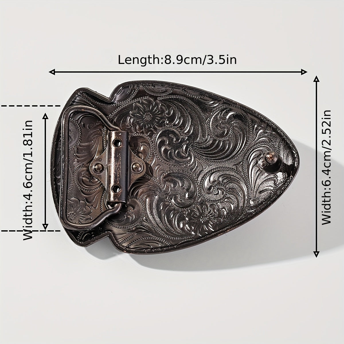 Vintage Carved Belt Buckle Western Cowboy Cowgirl Accessories