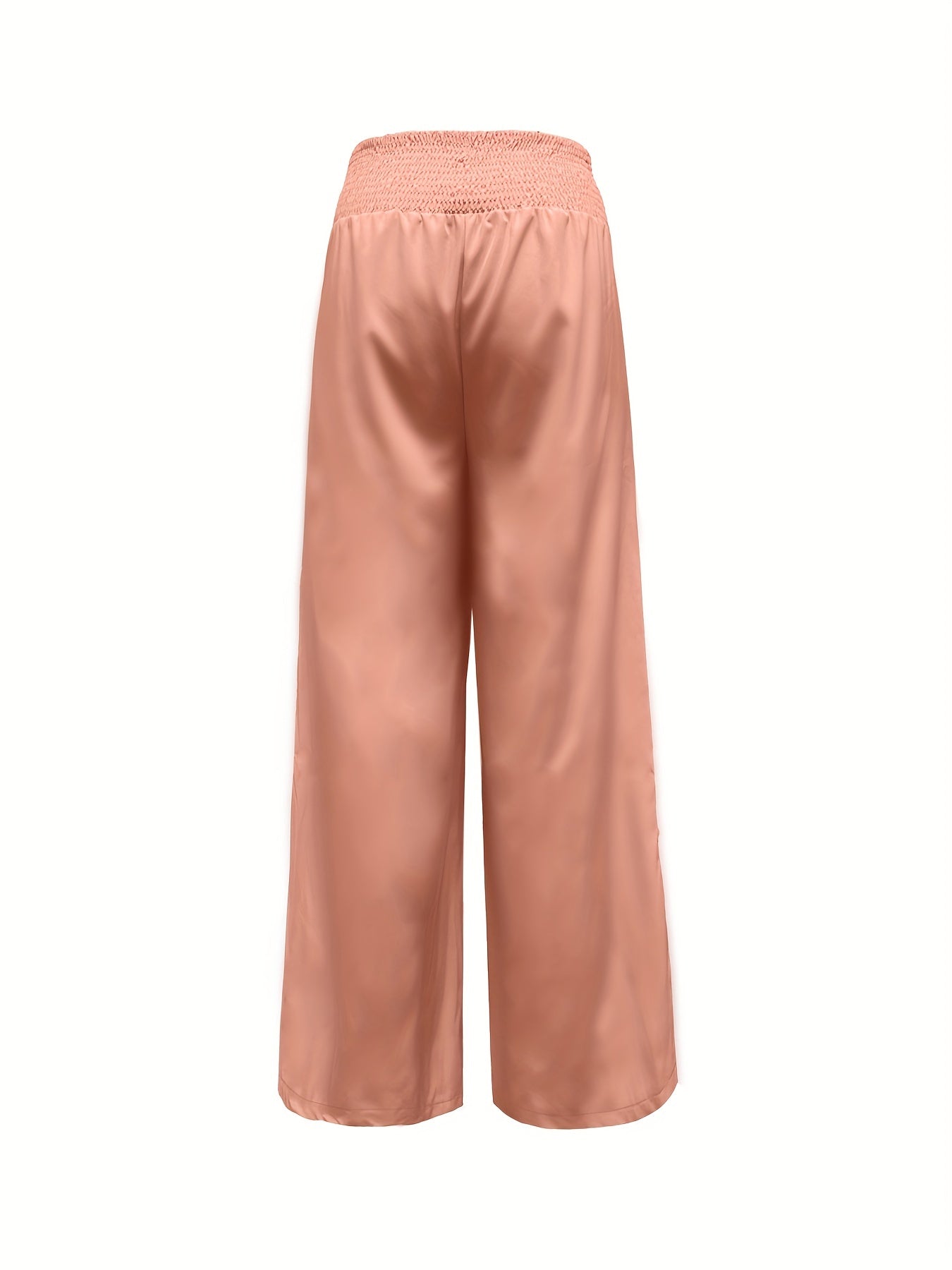  Plaid Print High Rise Wide Leg Trousers With Pockets