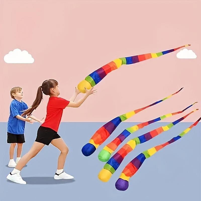 Rainbow Foam Bean Toss and Catch Game Soft Colorful Space Themed Activity for Ki