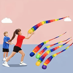 Rainbow Foam Bean Toss and Catch Game Soft Colorful Space Themed Activity for Ki
