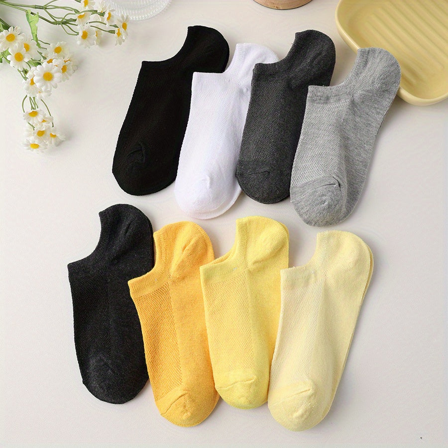 8 Pairs Low Cut Ankle Socks Women's Stockings