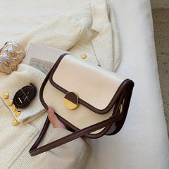 Vintage Flap Saddle Bag Retro Shoulder Bag Women's Casual Handbag