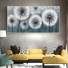 5D Dandelion Flower Diamond Painting Kit - DIY Rhinestone Embroidery Picture