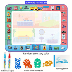 Magic Water Canvas for Kids Reusable Doodle & Letter Educational Art Toy