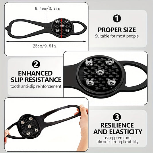 Non-slip Clamp Nails Ice Shoe Nails with 5 Teeth for Hiking Skiing