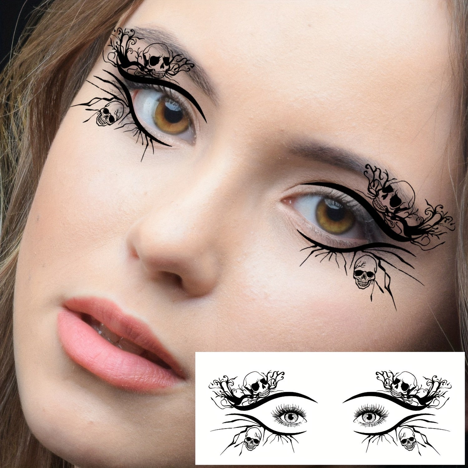 Halloween Spooky Eye Temporary Tattoos 10 Sheets