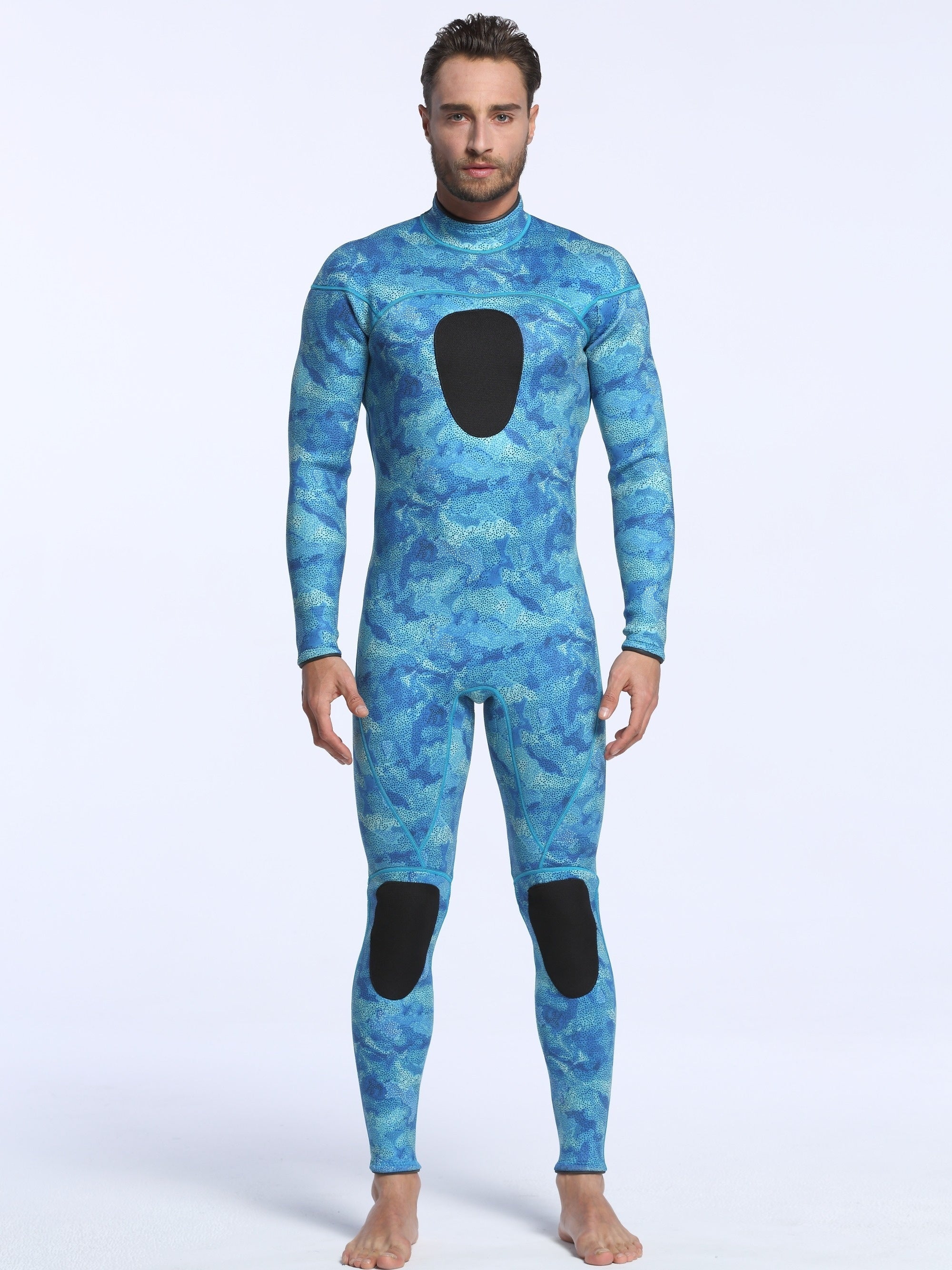 Men's 3mm Neoprene Diving Suit Warm Wetsuit