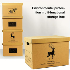 Eco Friendly Paper Storage Box With Lid