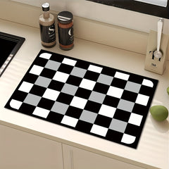 Silicone Drying Mat Moisture-proof Absorbent Pad Flower Pattern