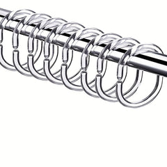12pcs Clear C Shaped Shower Curtain Hooks for Bathroom Shower Rods