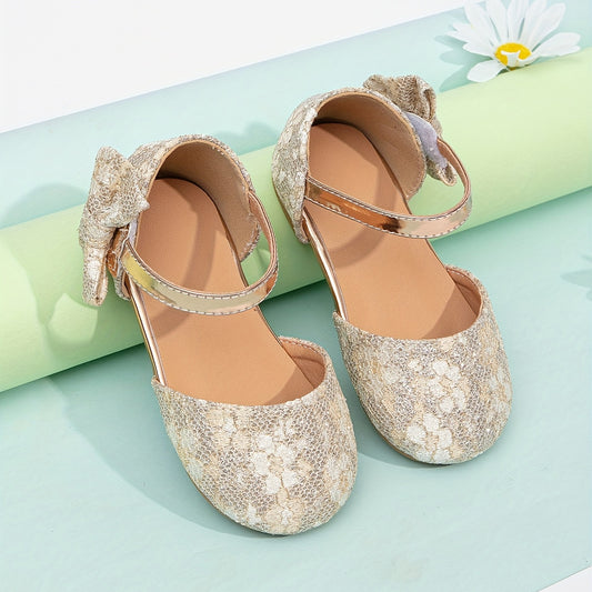 Girl's Cute Dance Shoes Non Slip Hook & Loop Dress Shoes for Outdoor Activities