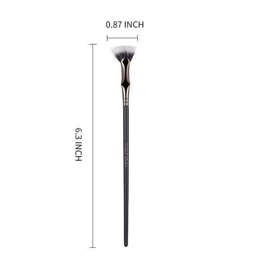 Eyelash Brush Fan Bent Lash Brush Professional Mini Fan Eyelash