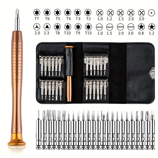 Professional 25-in-1 Precision Screwdriver Set for Electronics Repair