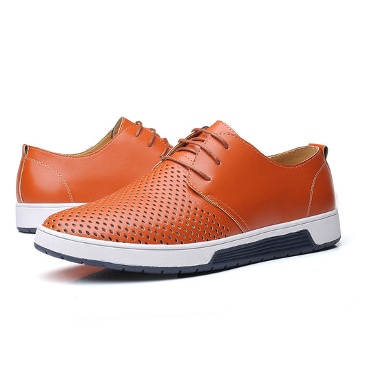 Men's Oxford Sneakers Breathable Flat Shoes for Office Wedding