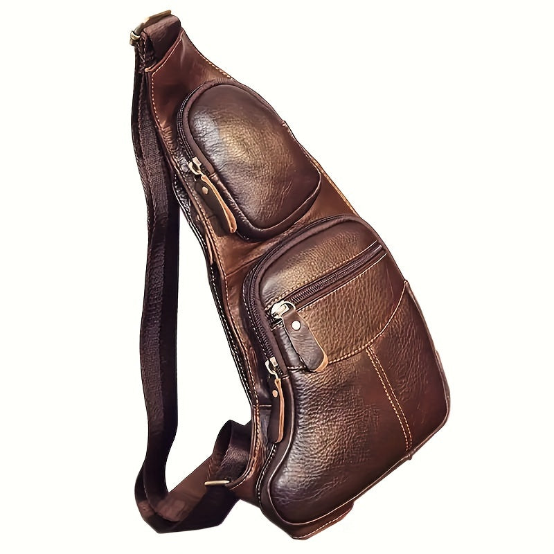 Vintage Horn Shaped Men's Chest Bag