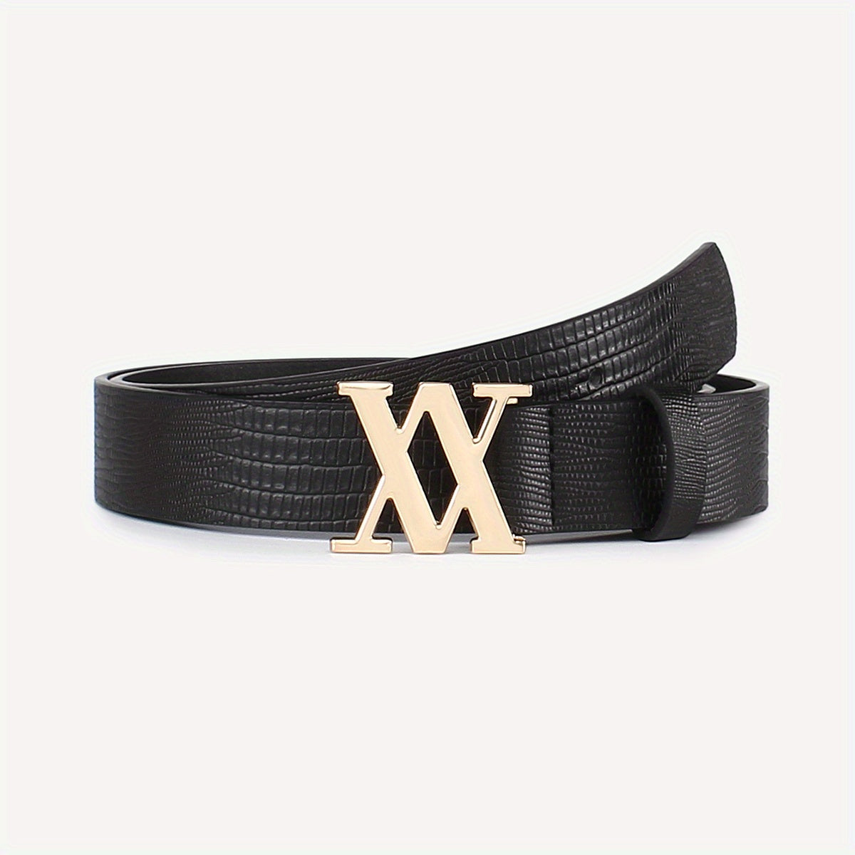 Stylish V Buckle PU Leather Waist Belt for Women