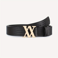 Stylish V Buckle PU Leather Waist Belt for Women