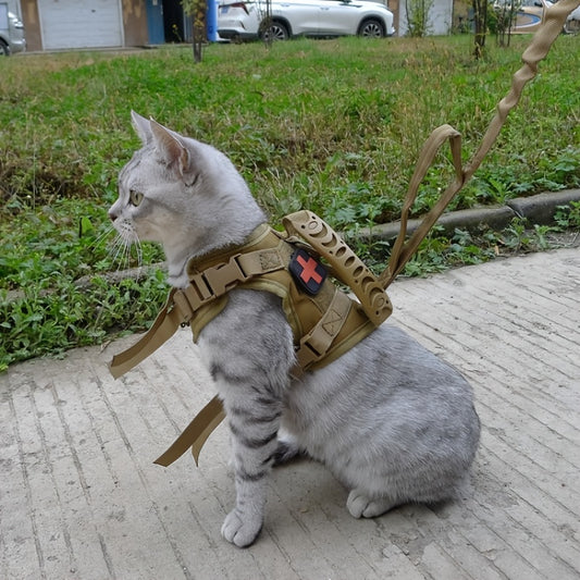 600D Cat Tactical Vest Pet Chest Strap Vest Type Training Clothing
