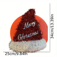 Christmas Hat Pendant Santa Claus Hat Pendant Merry Christmas Sign