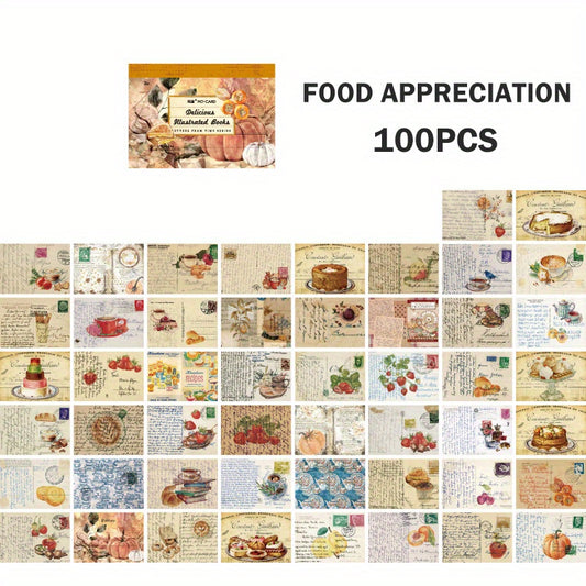 100 Vintage Plants Butterfly Flower Adhesive Sticker DIY Decorative Scrapbooking