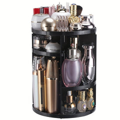 360 Rotating Makeup Organizer Spinning Bathroom Countertop Storage