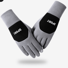 Men's Winter Cycling Gloves Fleece Touch Screen Waterproof Non slip
