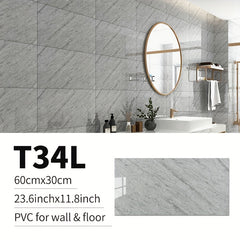 10pcs PVC Marble Floor Stickers Waterproof Bathroom Decals