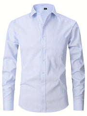 Men's Formal Button Up Shirt for Business Occasion