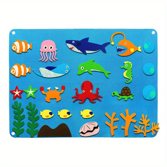 Ocean Animal Storytelling Flannel Toy Set