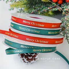 1pc 46m Christmas Ribbon Red Green Satin Ribbon For Crafts Gift Wrapping