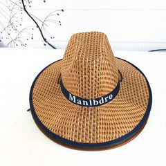 Men's Cowboy Hat Sunshade Straw Hat Men's Summer Outdoor Big Brim