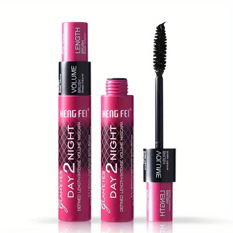 Waterproof 3D Fiber Mascara Double Layer Curling Thick Eyelash Makeup