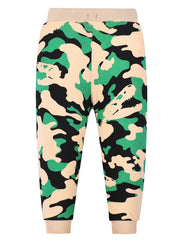 Boys Camo Dino Print Drawstring Sweatpants