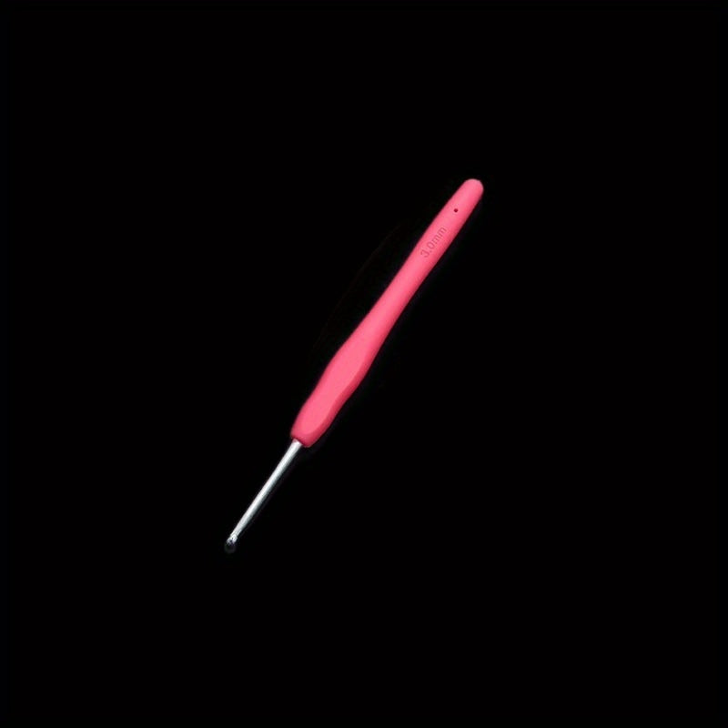 1pc Multicolor Handle Crochet Hook 2-10mm Knitting Tool for Handwork Hobby Craft