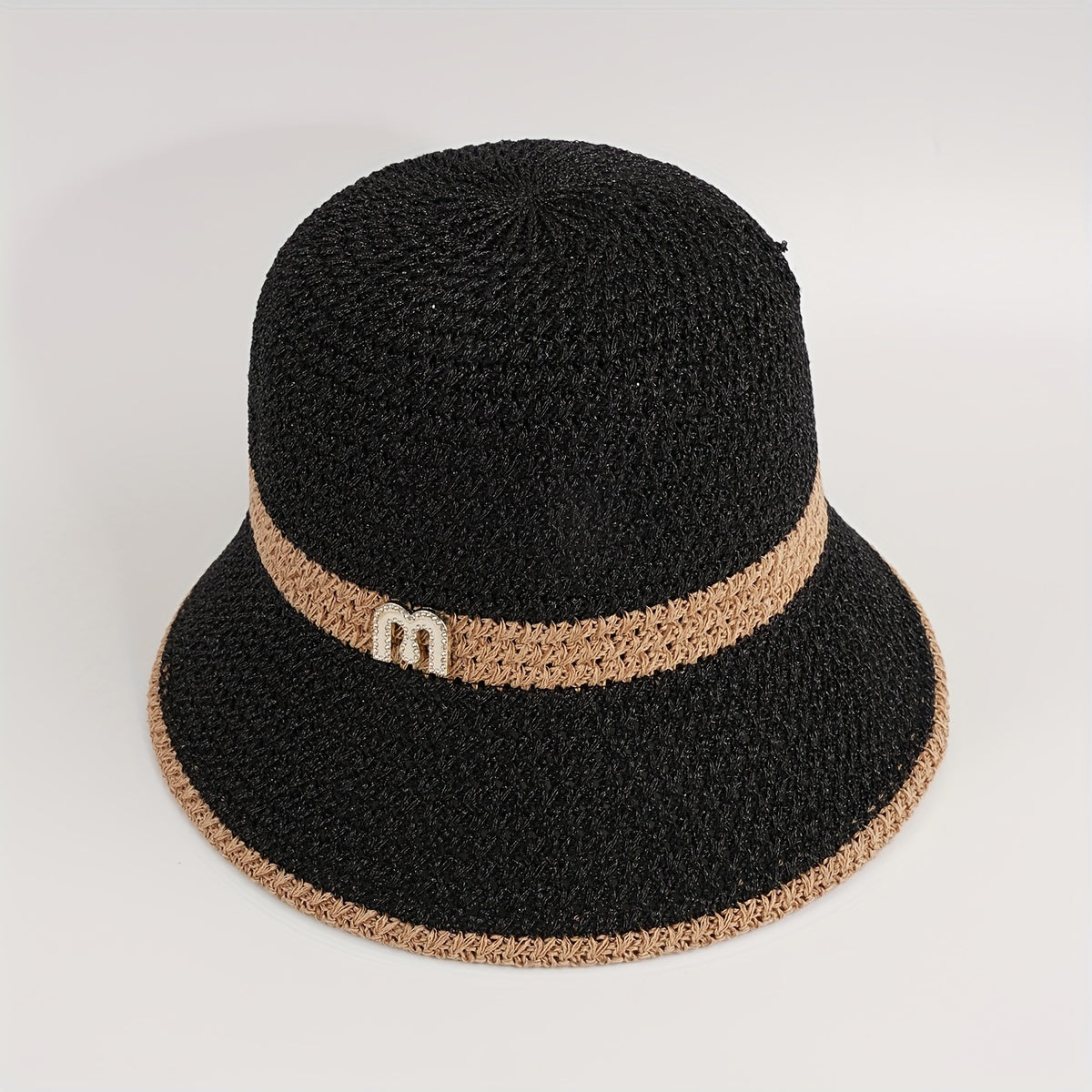 Retro Hollow Summer Sunscreen Bucket Hat British M Mark