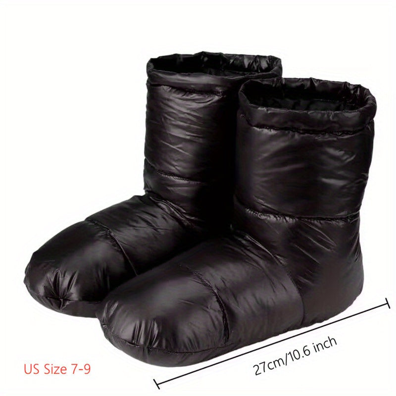 AEGISMAX 650FP Down Booties Warm Slippers for Camping