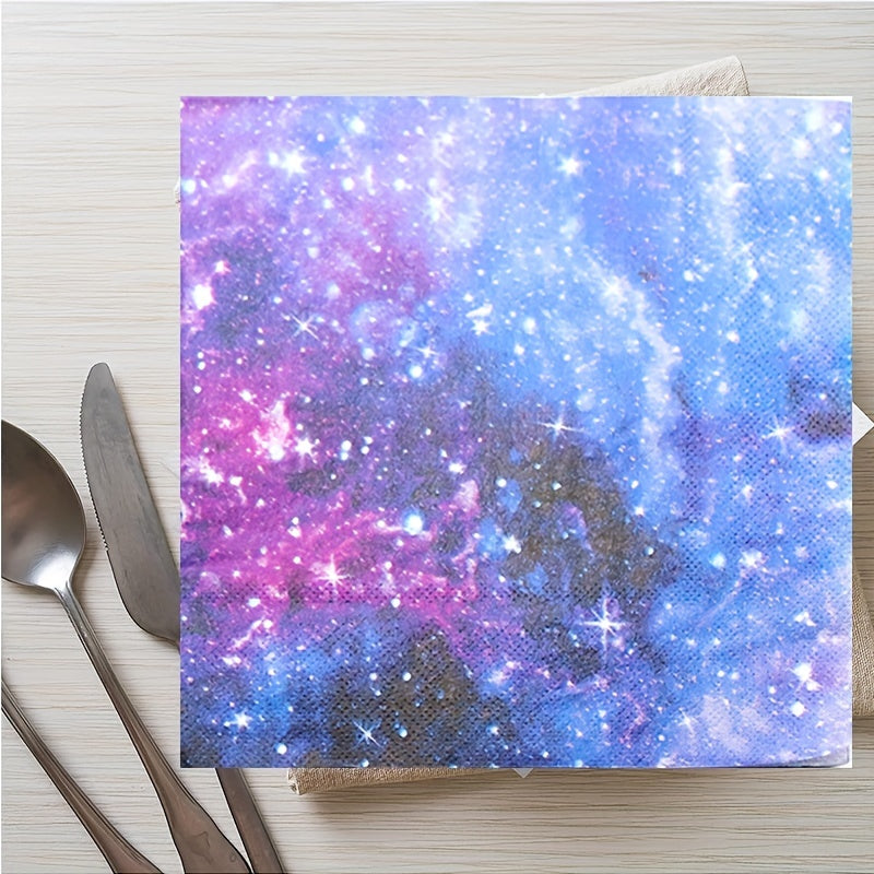 Galaxy Party Supplies Set Solar System Paper Plates Cups Napkins For 24